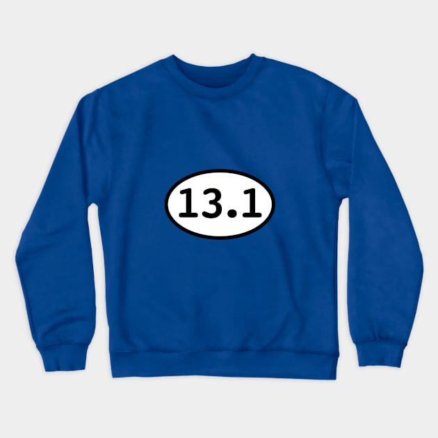 Half Marathon Crewneck Sweatshirt by scragglybearddesigns